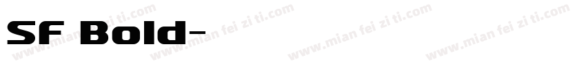 SF Bold字体转换